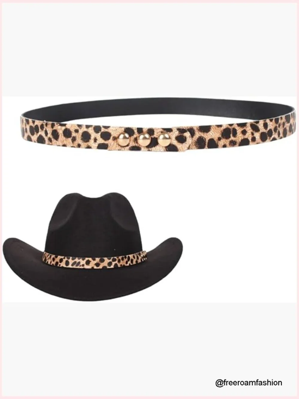PU Leather Hat Band for Cowboy Hat Stylish Cowgirl Fedora Panama Strap Belt